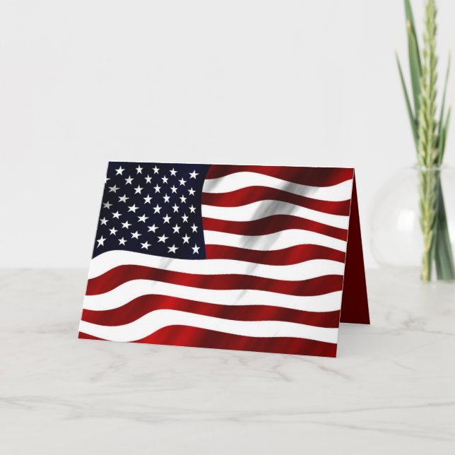American Flag Thank You Card (Front)