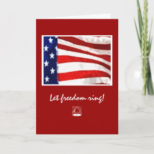 American Flag (Thanks) Thank You Card