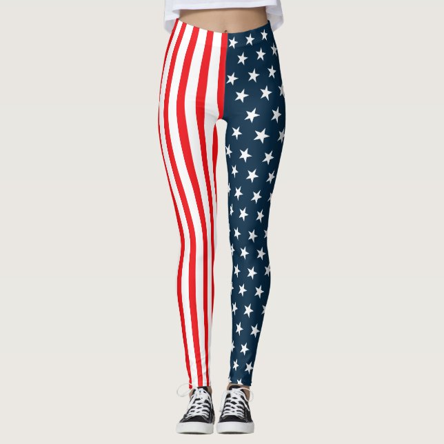 American Flag | The Stars And Stripes Leggings (Front)
