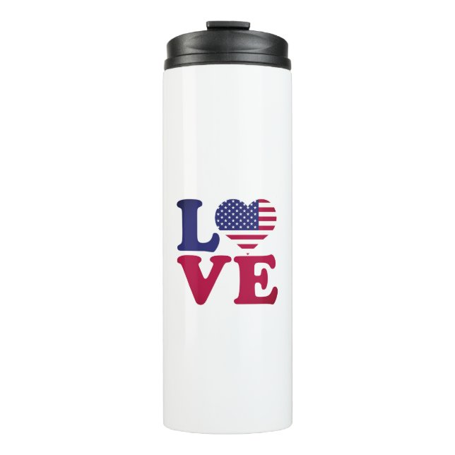 American Flag Thermal Tumbler (Front)