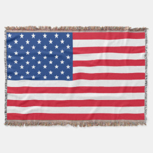 American Flag Throw Blanket