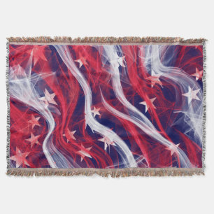 American flag Throw Blanket