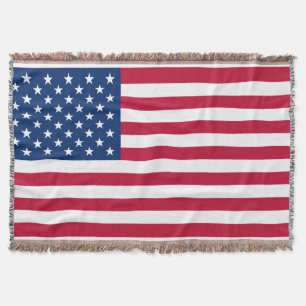 American Flag throw blanket.