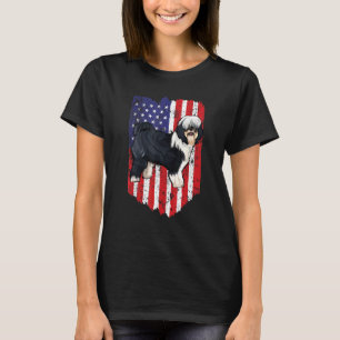 American Flag Tibetan Terrier 4th Of July Usa T-Shirt