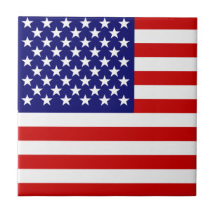American flag tile