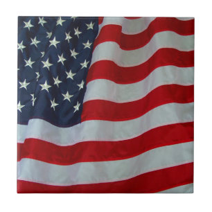 AMERICAN FLAG-TILE TILE