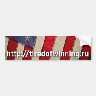 American Flag tiredofwinning.ru Bumper Sticker