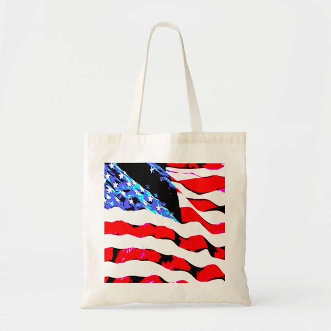 American flag tote bag (Front)