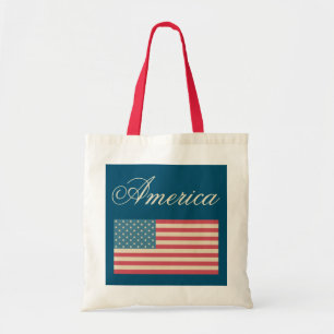 American Flag Tote Bag