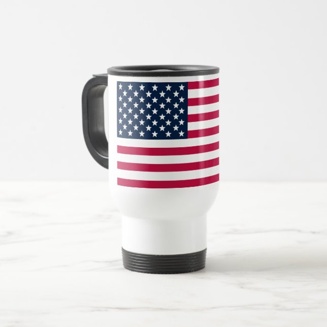 American Flag Travel/Commuter Mug (Front Left)