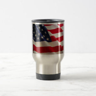 American Flag Travel Mug