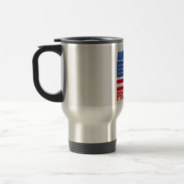 American Flag  Travel Mug (Left)