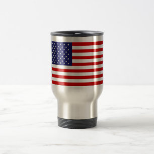 American Flag Travel Mug