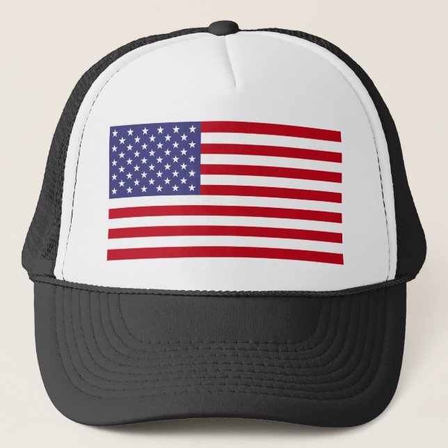 American Flag Trucker Hat (Front)