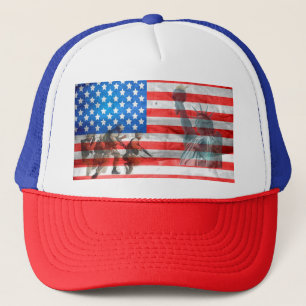 American Flag Trucker Hat