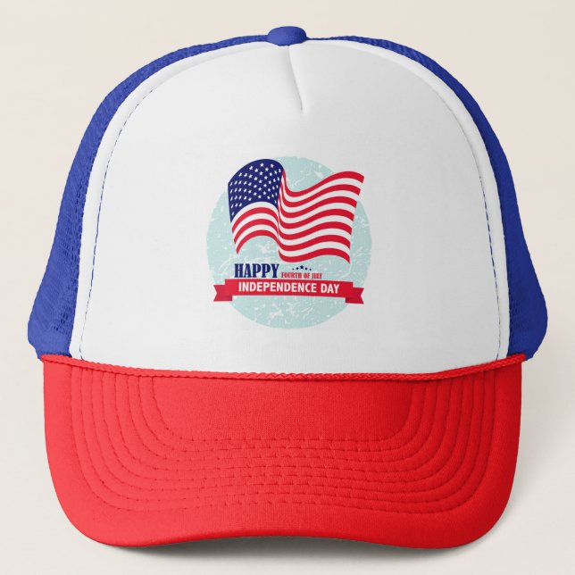 American Flag Trucker Hat (Front)