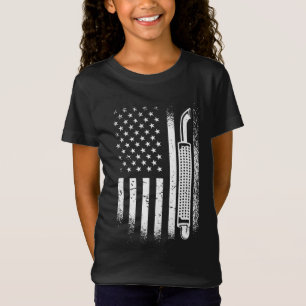 American Flag Trucker Truck Driver T-Shirt