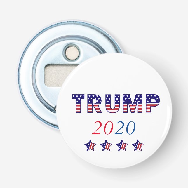 American Flag Trump 2020 Bottle Opener (Front)