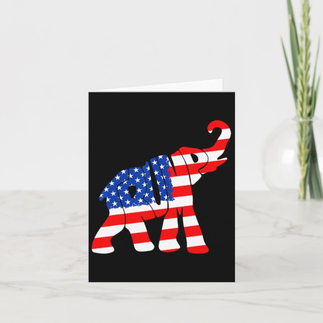 American Flag Trump  Card (Front)