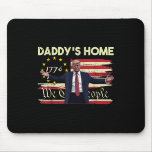 American Flag Trump Daddys Home We The People 45 Mouse Mat