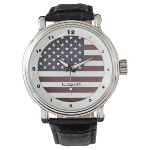 American Flag & United States vintage fashion /USA Watch