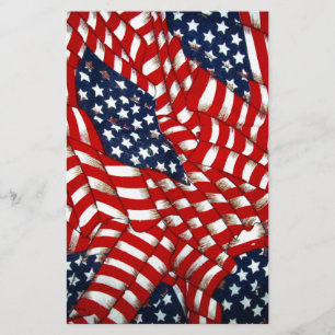 American Flag-Unity & Love_ Stationery