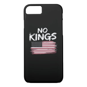 American Flag Upside Down Distress No Kings Long F iPhone 8/7 Case
