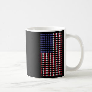 American Flag Us Patriot Softll Cool Sports Lover Coffee Mug
