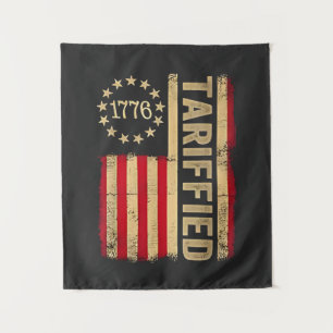 American Flag USA 1776 American Tarrifs Tapestry