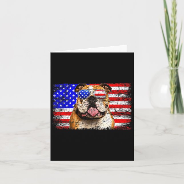 American Flag Usa Awesome  Card (Front)