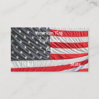 American flag USA Business Card