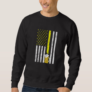 American Flag Usa Craft Beer Brewery 4th Of July Sweatshirt