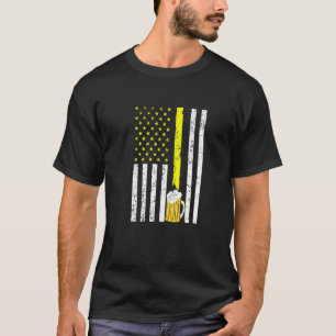 American Flag Usa Craft Beer Brewery 4th Of July T-Shirt