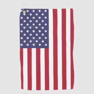 American Flag USA Independence Day Patriotic Golf Towel