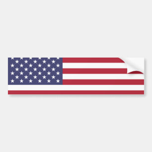 American Flag USA Independence Patriotic Pattern Bumper Sticker
