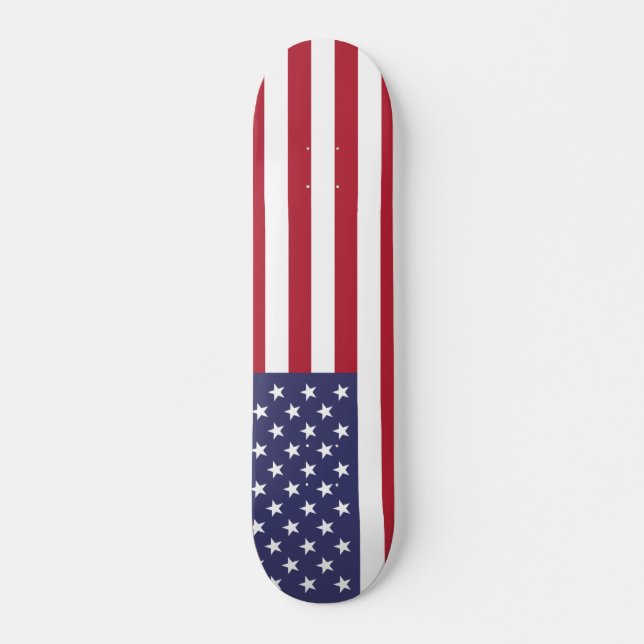 American Flag USA Independence Patriotic Pattern Skateboard (Front)