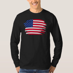 American Flag Usa Patriotic For Us Men Women Kids T-Shirt