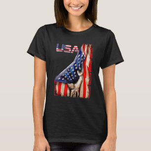 American Flag Usa Patriotic For Us Men Women Kids T-Shirt