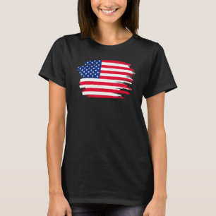 American Flag Usa Patriotic For Us Men Women Kids T-Shirt