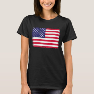American Flag Usa Patriotic For Us Women Men Kids T-Shirt