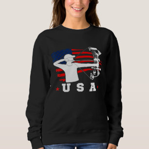 American Flag Usa Patriotic Sports American Flag A Sweatshirt