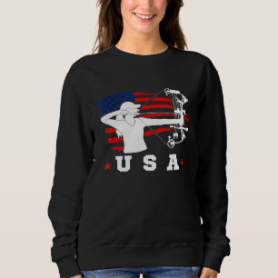 American Flag Usa Patriotic Sports American Flag A Sweatshirt