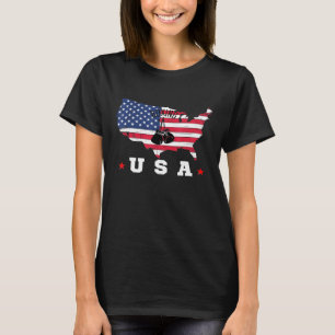 American Flag Usa Patriotic Sports American Flag B T-Shirt