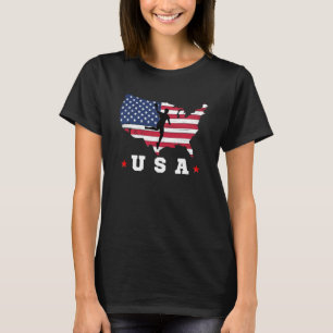 American Flag Usa Patriotic Sports American Flag H T-Shirt
