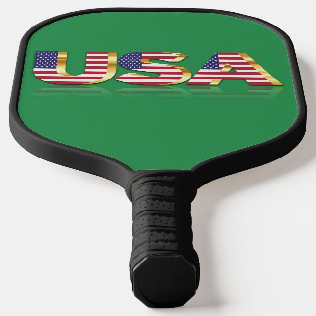 American Flag USA Pickleball Paddle (Laydown)