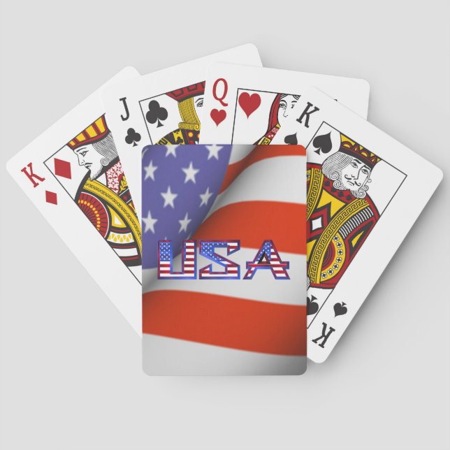 American Flag USA Playing Cards (Back)