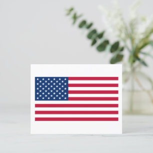 American Flag USA Postcard