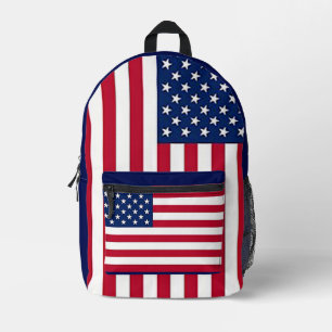American flag USA  Printed Backpack