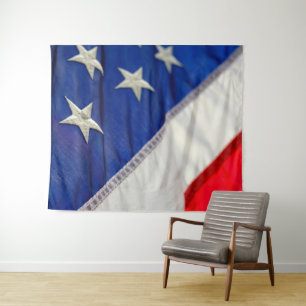 American Flag USA Red White Blue Tapestry
