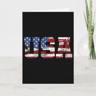 American Flag Usa United States Of America Us 4th  Card